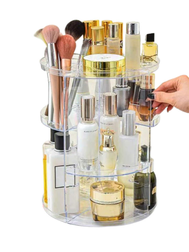 360° Rotating Makeup Organizer Stand