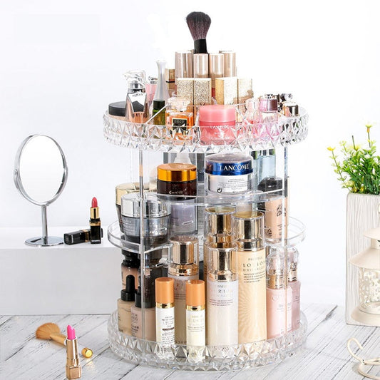 360° Rotating Makeup Organizer Stand