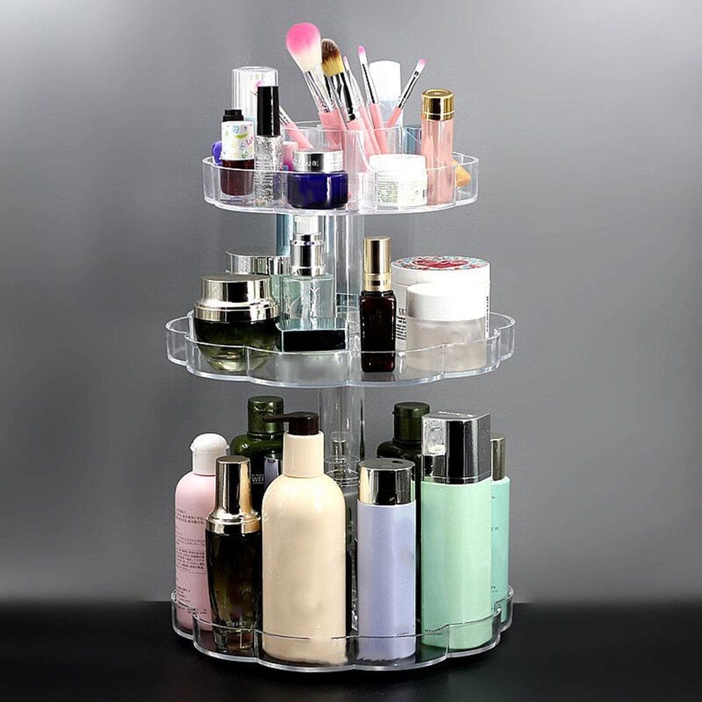 360° Rotating Makeup Organizer Stand