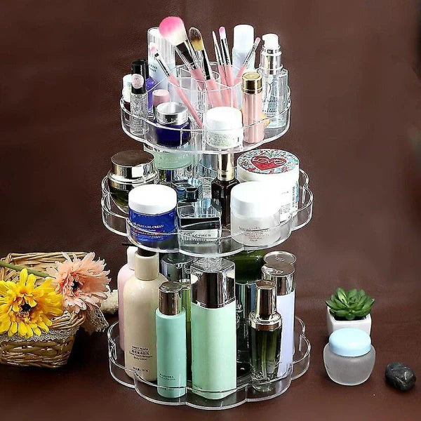 360° Rotating Makeup Organizer Stand